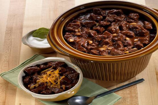 Beef chili onion